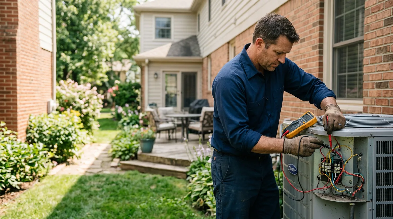HVAC technician working near Hollidaysburg, PA
